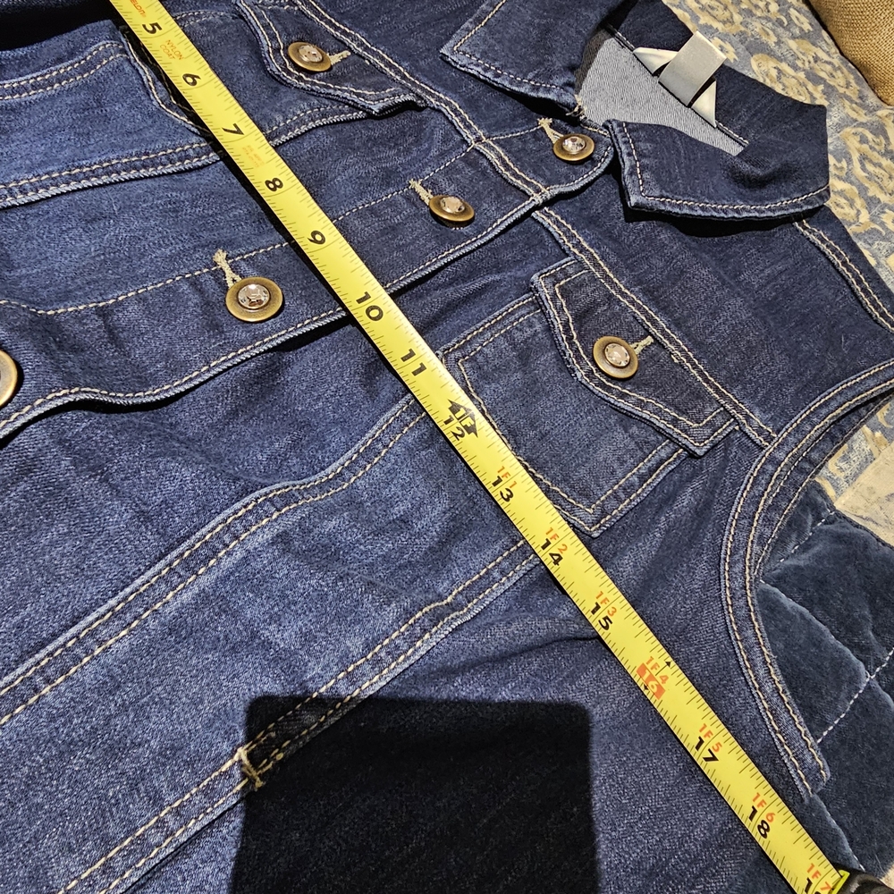 Christopher & Banks Blue Denim Vest - Picture 5 of 5